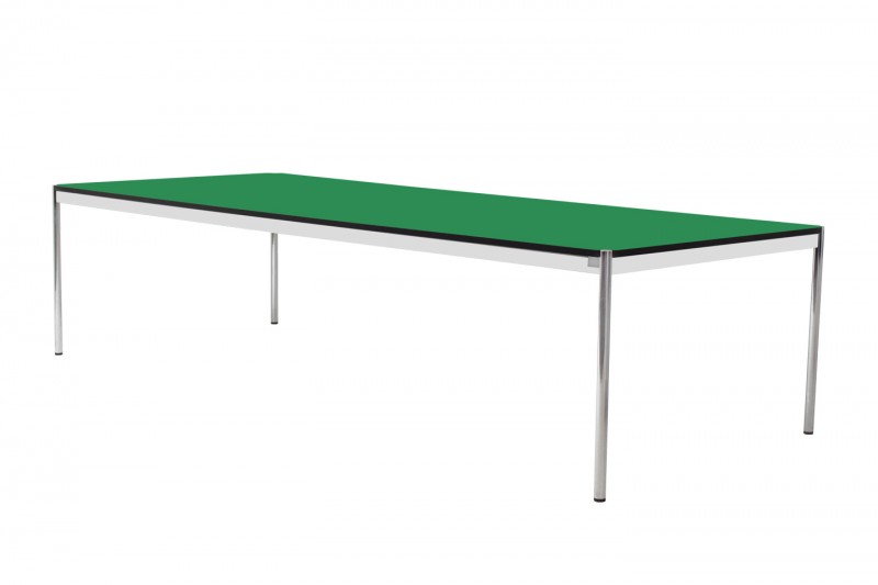 USM Haller Conference Table Synthetic Resin / Green 300 x 125 cm