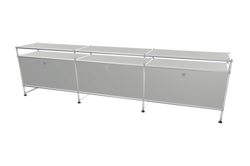 USM Haller TV-Board / Lowboard mit Aufsatz