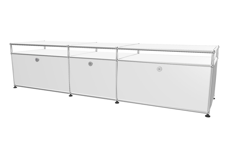 USM Haller TV-Board / Lowboard mit Aufsatz Tiefe 50 cm