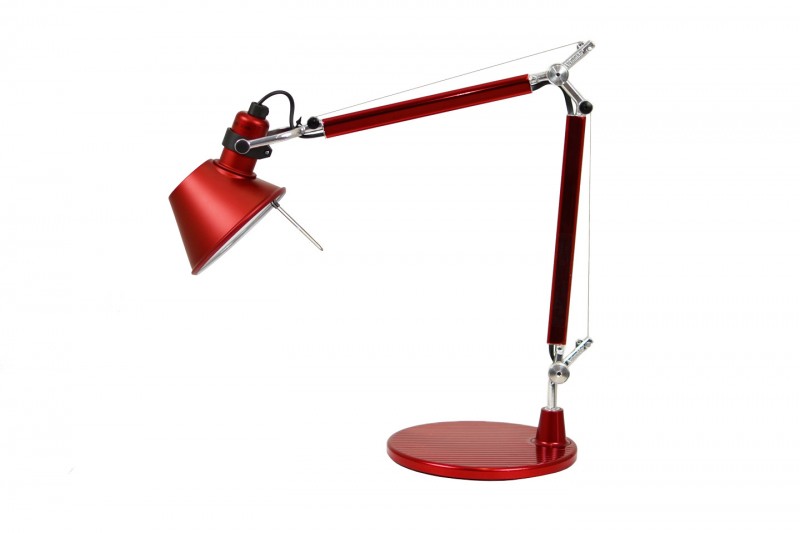 Artemide Tolomeo Tavolo Micro Desk Lamp Red