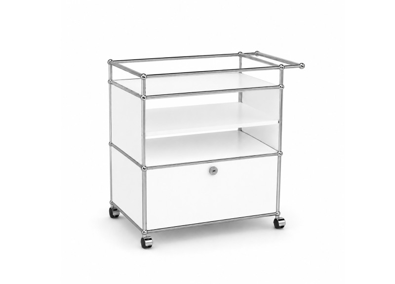 USM Haller Barwagen Reinweiß RAL 9010