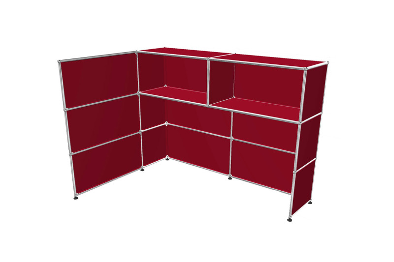 USM Haller Theke / Empfangstheke mit Sichtschutz