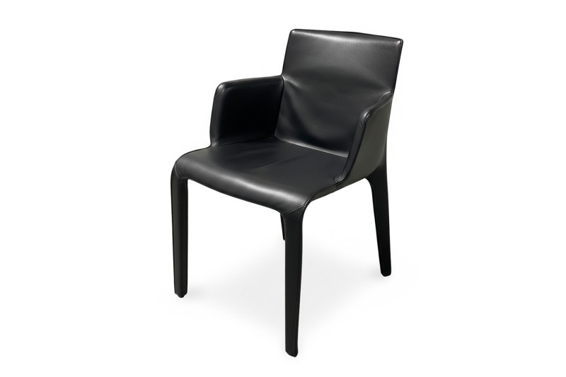 Walter Knoll Gio Stuhl Leder / Schwarz