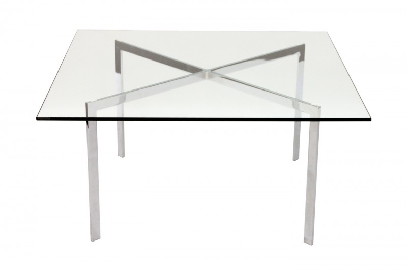 Knoll Beistelltisch Barcelona Glas 100 x 100 cm