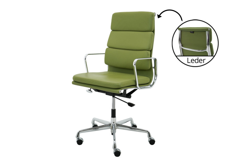 Vitra EA 219 Leather / Green