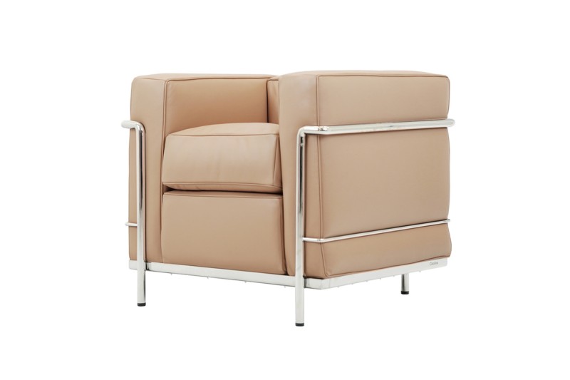 Cassina LC2 Le Corbusier Sessel Leder / Apricot