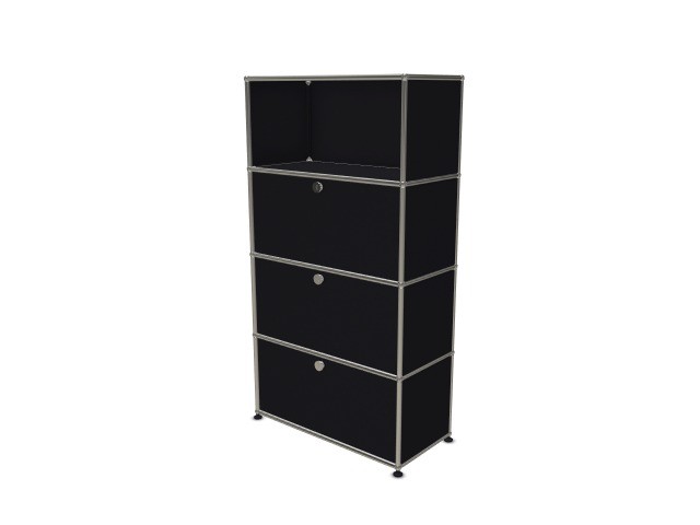 USM Haller Armoire / Étagère Murale Noir Graphite RAL 9011