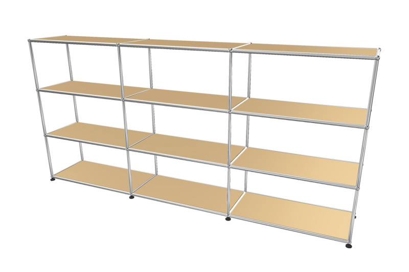 USM Haller Regal / Bücherregal in Breite 225 cm x Tiefe 35 cm