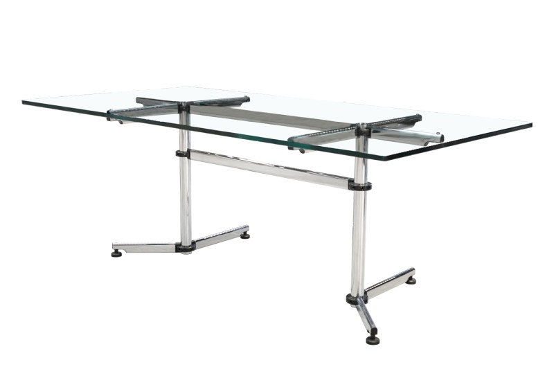 USM Kitos escritorio / mesa de conferencias cristal 200 x 100 cm