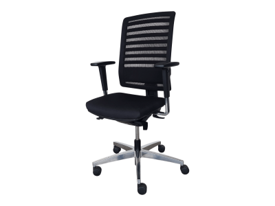 Viasit Linea Bürodrehstuhl Netz / Stoff / Schwarz