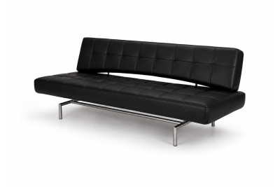 Bonaldo Pierrot King Dreisitzer Sofa / Daybed / Leder / Schwarz