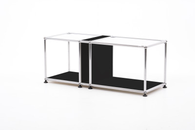 USM Haller Bijzettafel Grafietzwart RAL 9011 75 x 50 cm
