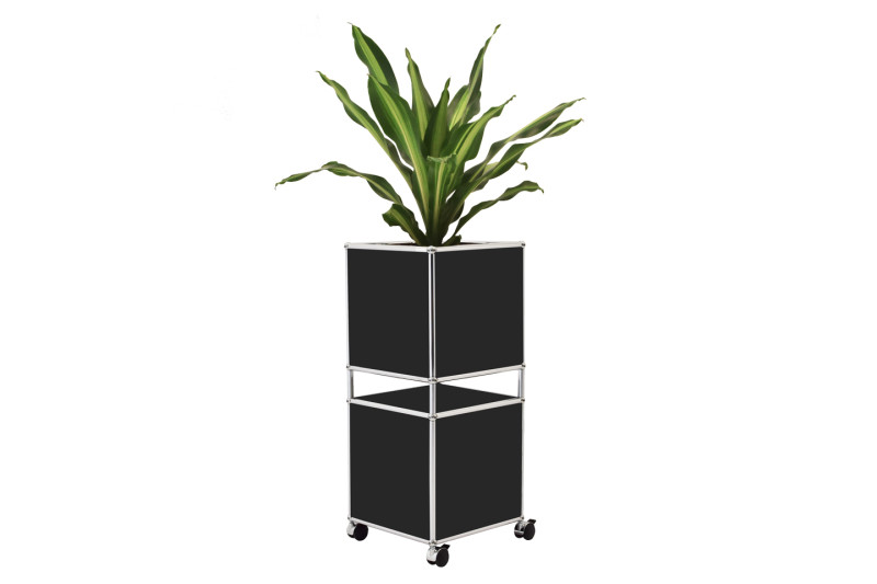 USM Haller Pot de Fleurs Noir Graphite RAL 9011