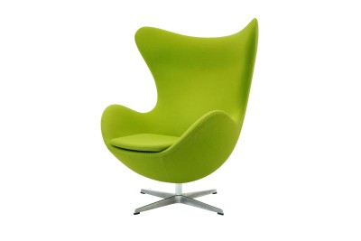 Fritz Hansen Egg Chair Stoff / Grün