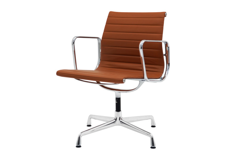 Vitra EA 108 Leder / Braun / Cognac *drehbar*