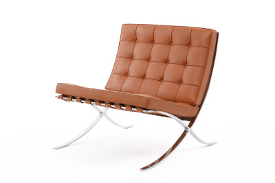 Knoll International Barcelona Chair Leer / bruin