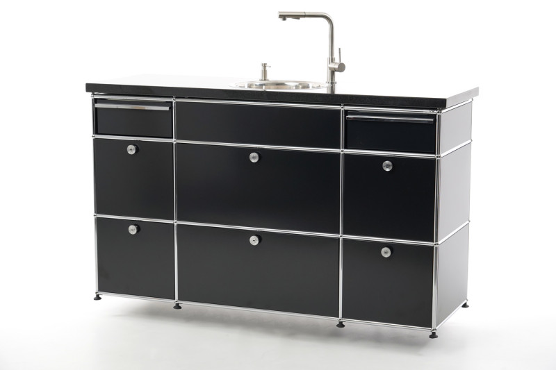 USM haller Dressoir Grafietzwart RAL 9011