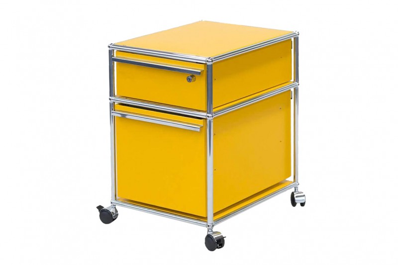 USM Haller Rollcontainer Goldgelb RAL 1004