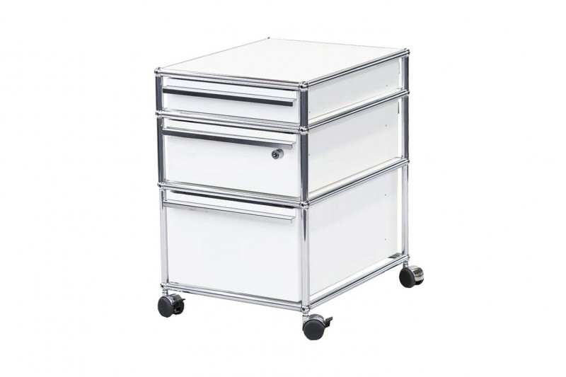 USM Haller Rollcontainer Pure White RAL 9010