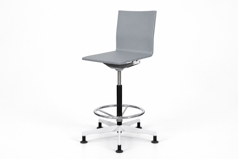 Vitra .04 Counter Barhocker Kunststoff / Grau