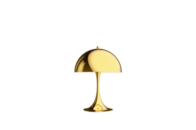 Louis Poulsen Panthella Mini 250 Tischlampe / Messing metallisiert / Gold