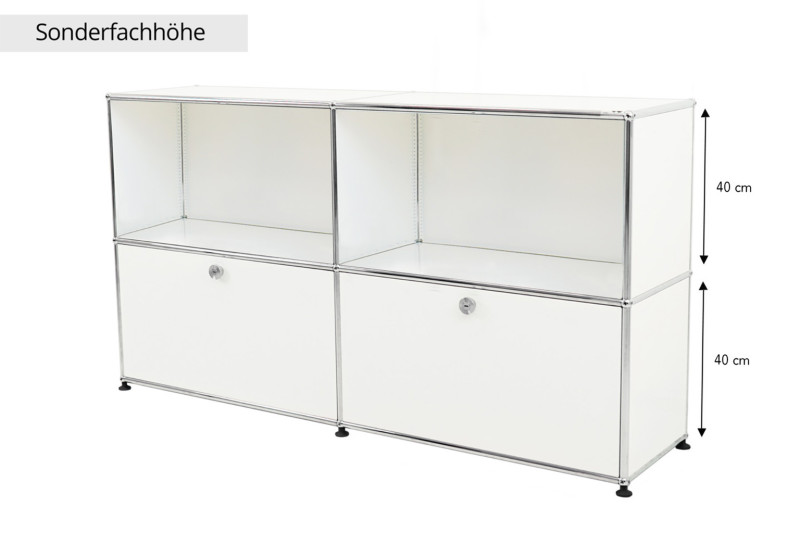 USM Haller Sideboard Reinweiß RAL 9010 *40 cm Fachhöhe*