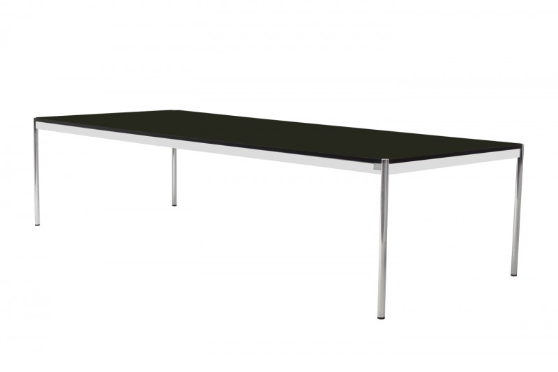 USM Haller Conference Table Synthetic Resin / Black 300 x 125 cm