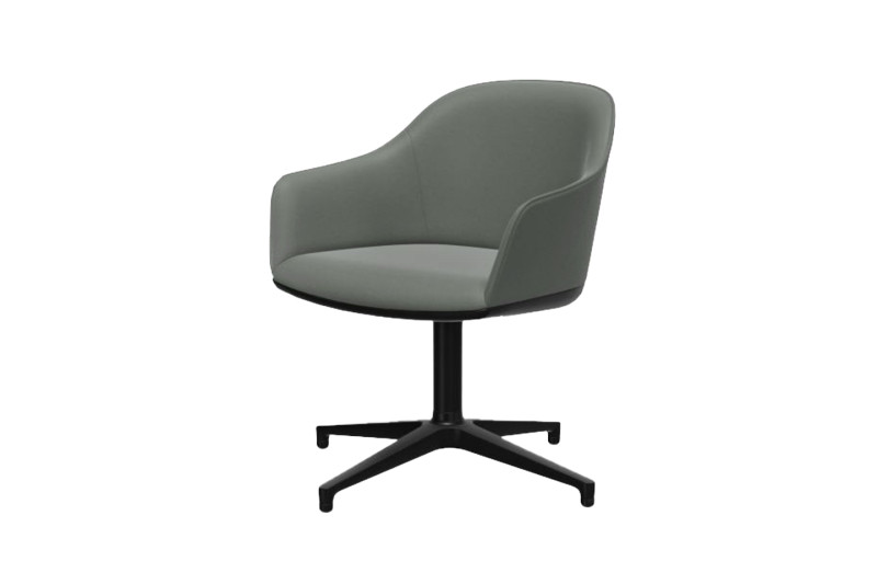 Vitra Softshell Chair Stoff / Grau