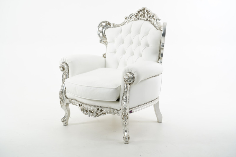 Vitra EA 124 Armchair Leather / White