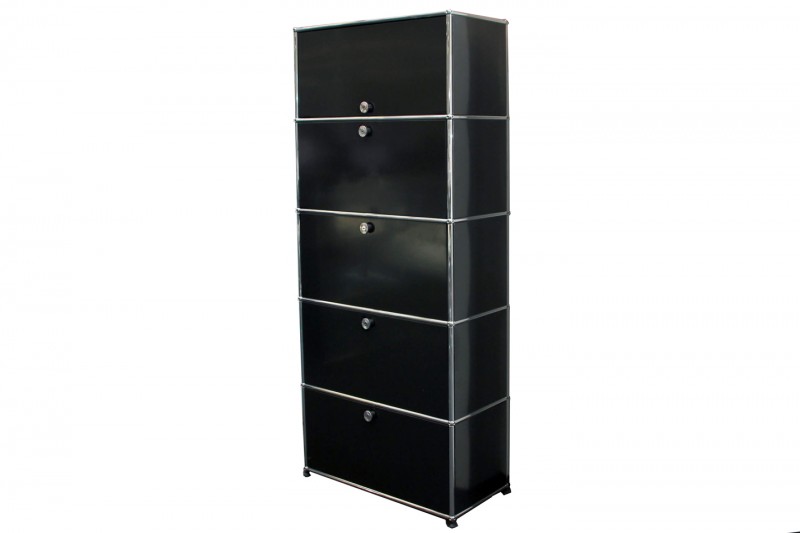 USM Haller Étagère Murale / Étagère Noir Graphite RAL 9011