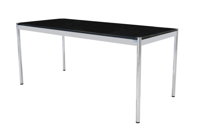 USM Haller Granite / Black Desk 175 x 75 cm