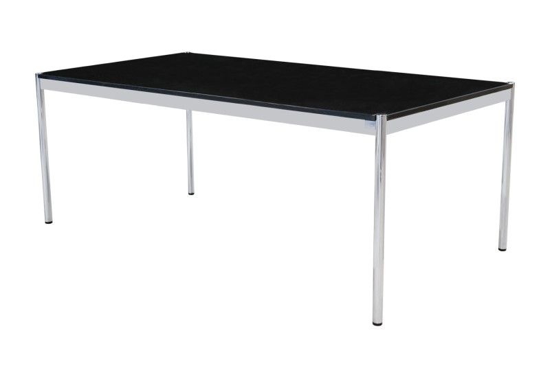 USM Haller Desk Granite / Black 200 x 100 cm