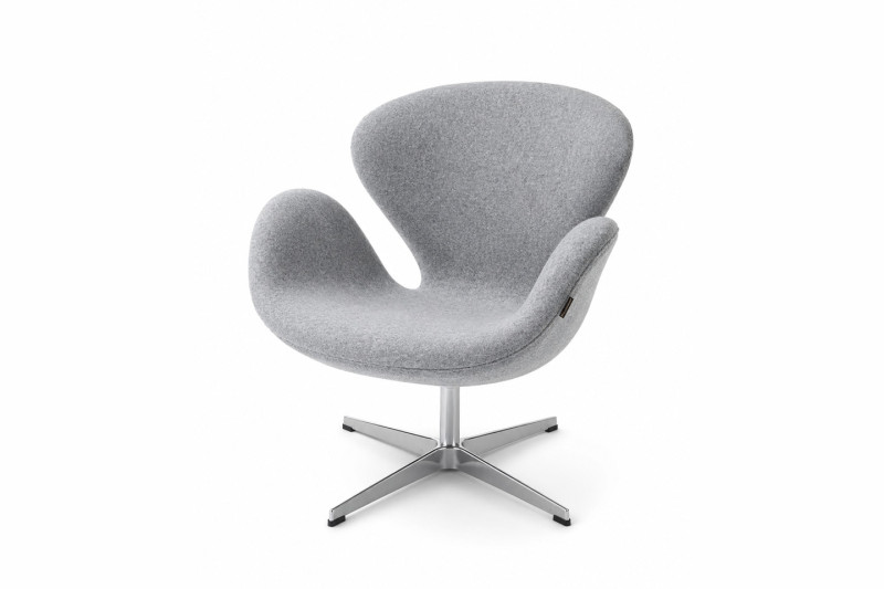 Fritz Hansen Swan Sessel Stoff / Grau