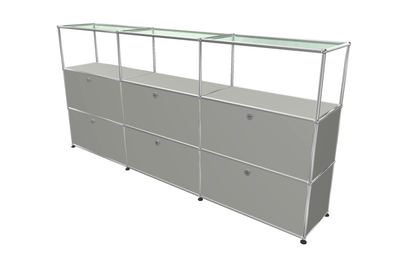 USM Haller Sideboard mit Glastablaren