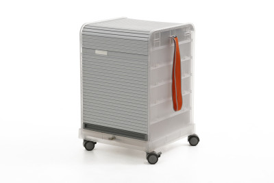 Vitra Follow Me 1 Rollcontainer Kunststoff / Grau