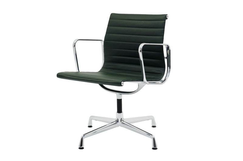 Vitra EA 107 / 108  Leder / Grün / Dunkelgrün