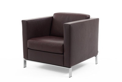 Walter Knoll Sessel Foster 500 Leder / Pflaume