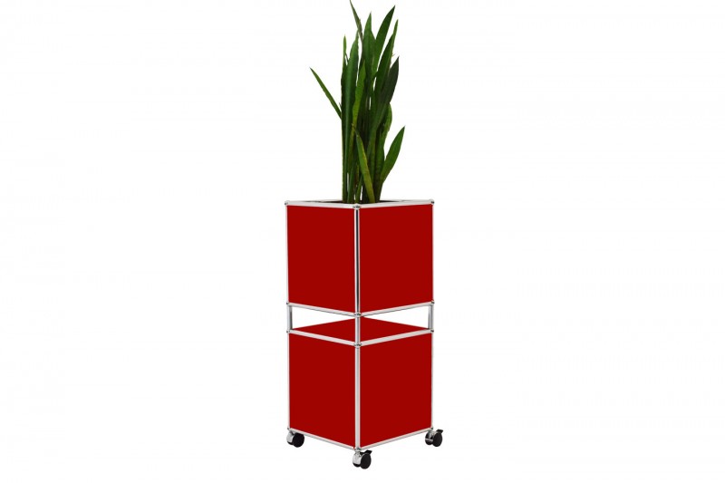 USM Haller Maceta de Flores Rojo Rubí USM