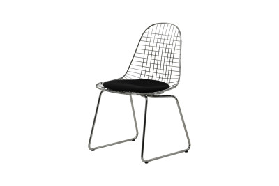 Vitra Wire Chair DKR con tapicería de asiento