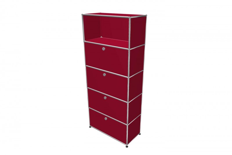 USM Haller Étagère Murale Rouge Rubis USM