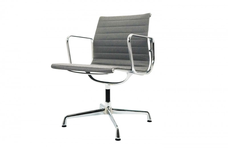 Vitra Aluminium Group EA 107 Bezoekersstoel Hopsak / Grijs