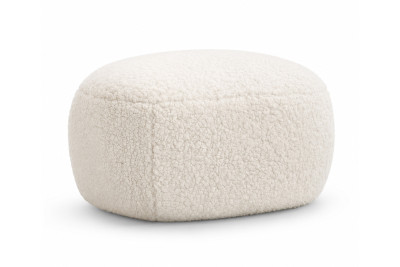 Gervasoni Pouf Loll 08 Stoff / Cremeweiß