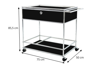 Voorvertoning: USM Haller Serveerwagen Glas / Puur Wit RAL 9010 Voorvertoning: USM Haller Serveerwagen Glas / Puur Wit RAL 9010