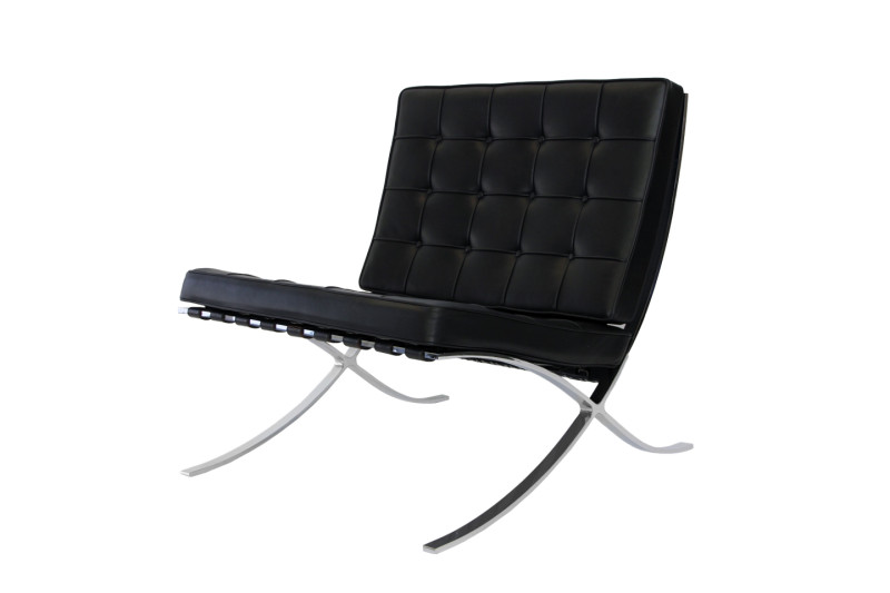 Knoll International Barcelona Sessel Leder / Schwarz