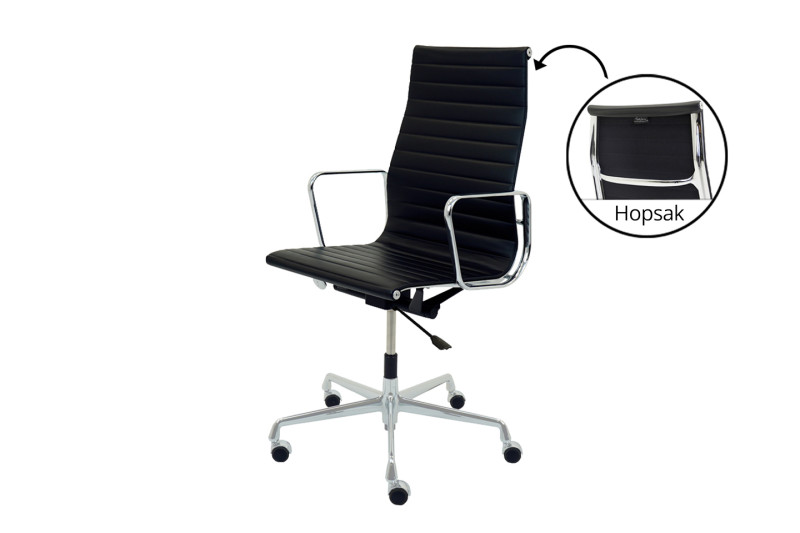 Vitra EA 119 Leder / Schwarz