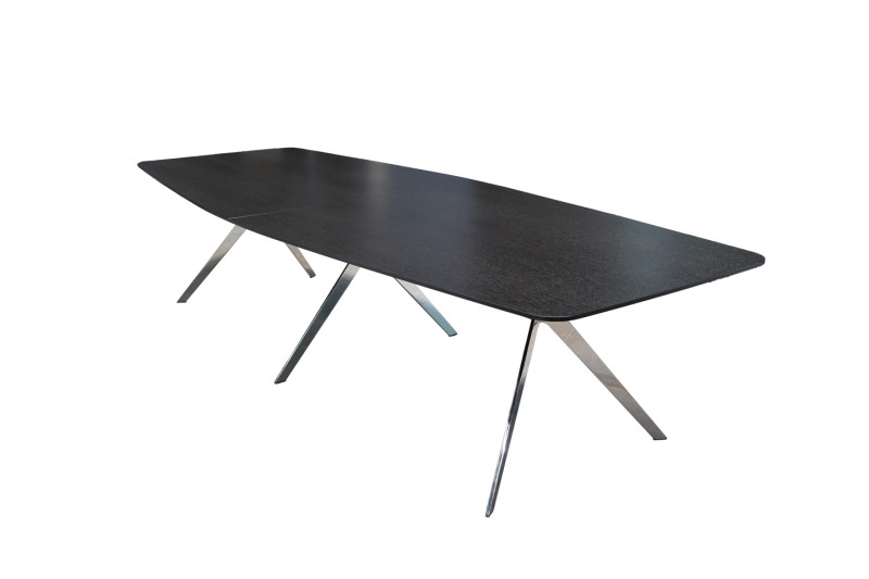 Renz Star Besprechungstisch Holz / Schwarz 320 x 127 cm