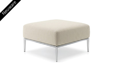 Walter Knoll Jaan Living Bank / Hocker Stoff / Cremeweiß