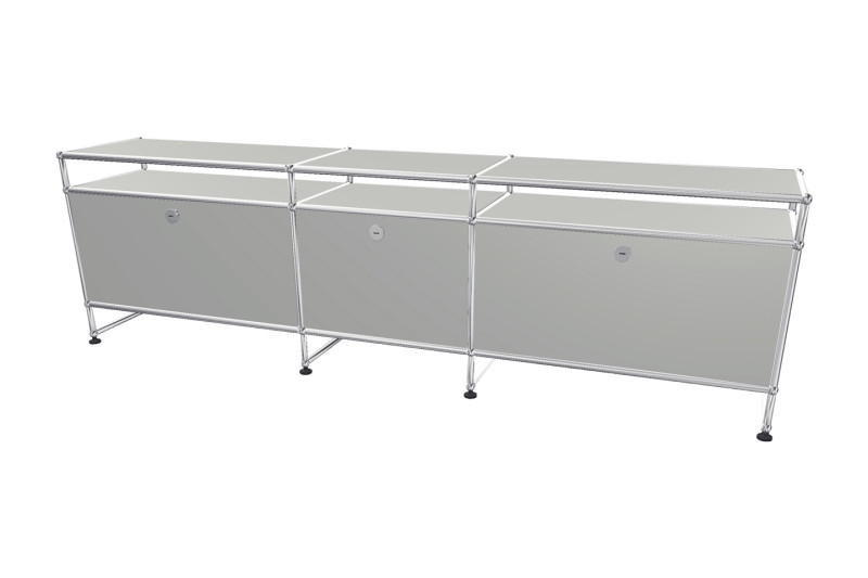 USM Haller TV-Board / Lowboard mit Aufsatz