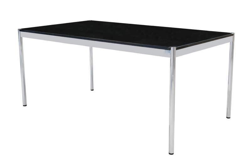 USM Haller Schreibtisch Granit / Schwarz 175 x 100 cm