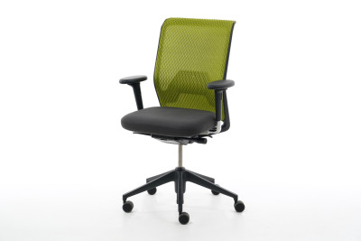 Vitra ID Bürodrehstuhl Diamond Mesh / Grün Stoff / Schwarz